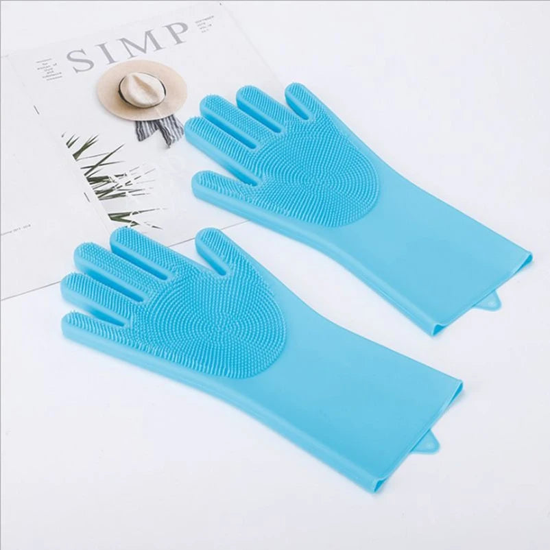 Pet bath Scrub brush Gloves