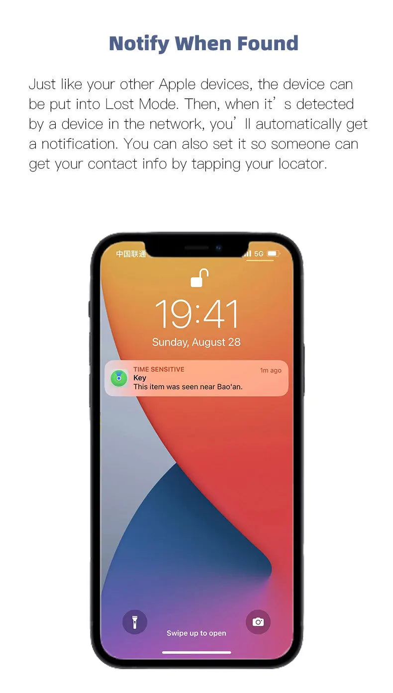 Bluetooth Mini Tracking Device for Apple Find My APP Smart Tag