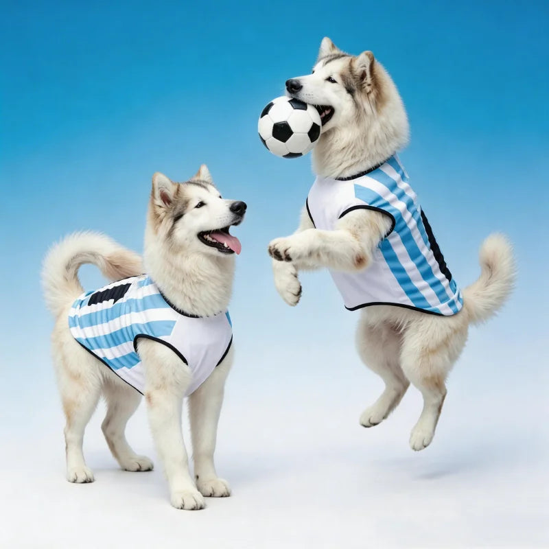 2026 Soccer Cat Dog Football Breathable Mesh Jersey