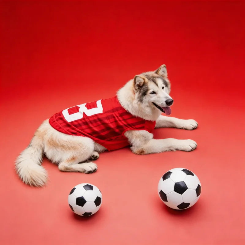 2026 Soccer Cat Dog Football Breathable Mesh Jersey