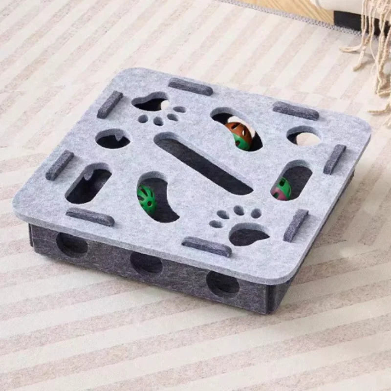 Pet Cat Puzzle Maze Holes Toys