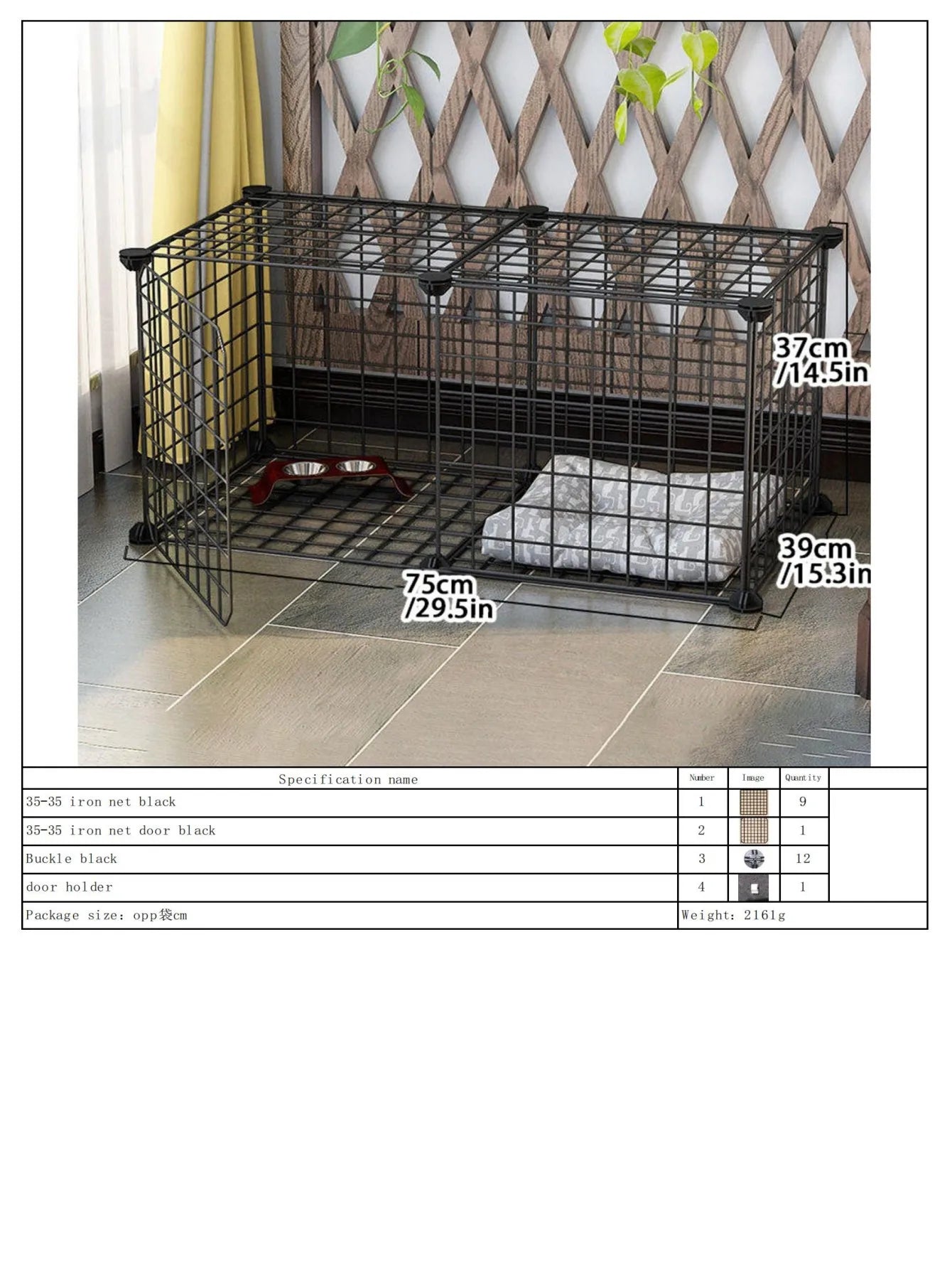 Indoor Dog Cage Villa with Toilet Small Dog Shelter for Pomeranian And Teddy Dogs Family Pet Cage with Tray