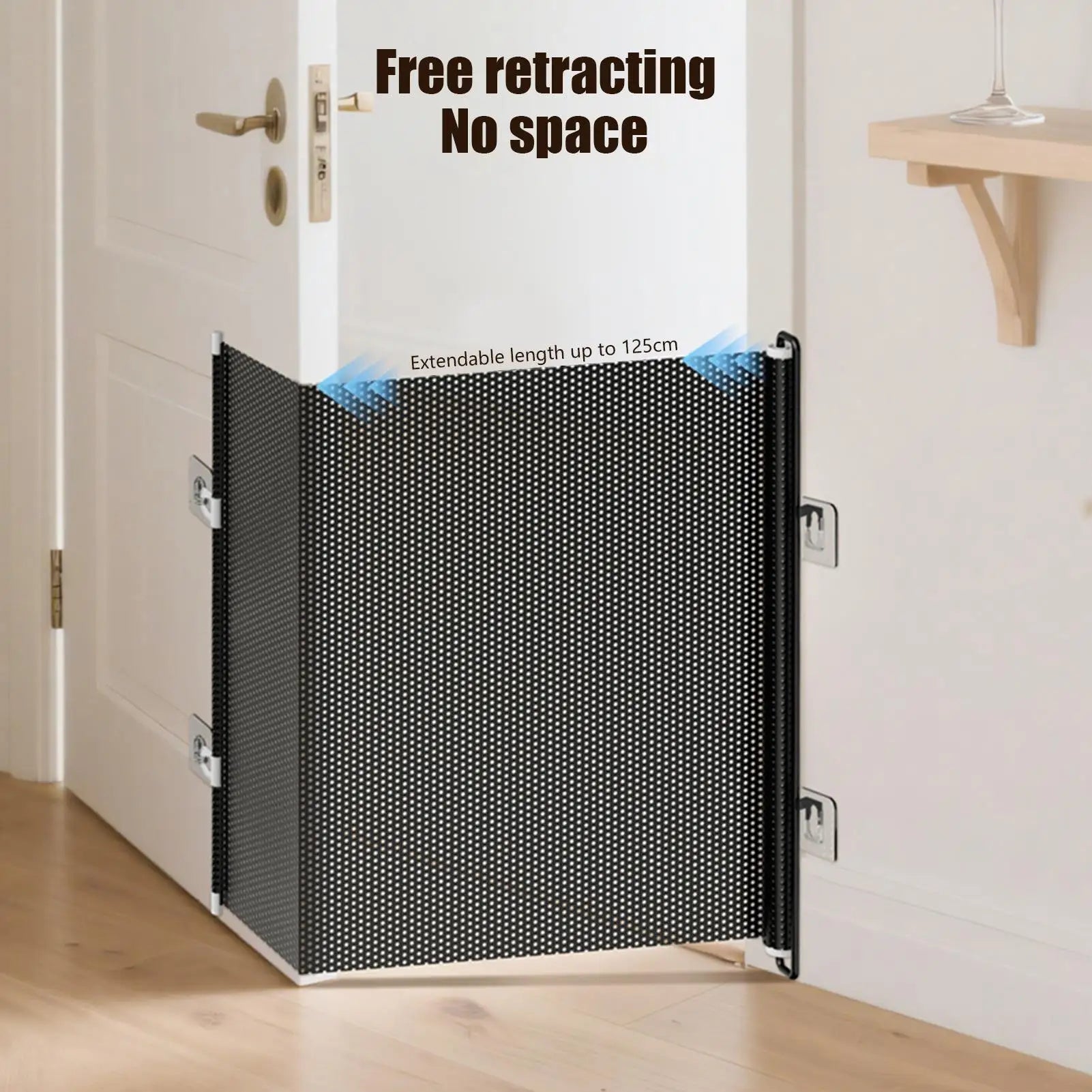 Dog Gates For Doorways Retractable Mesh Pet Gate