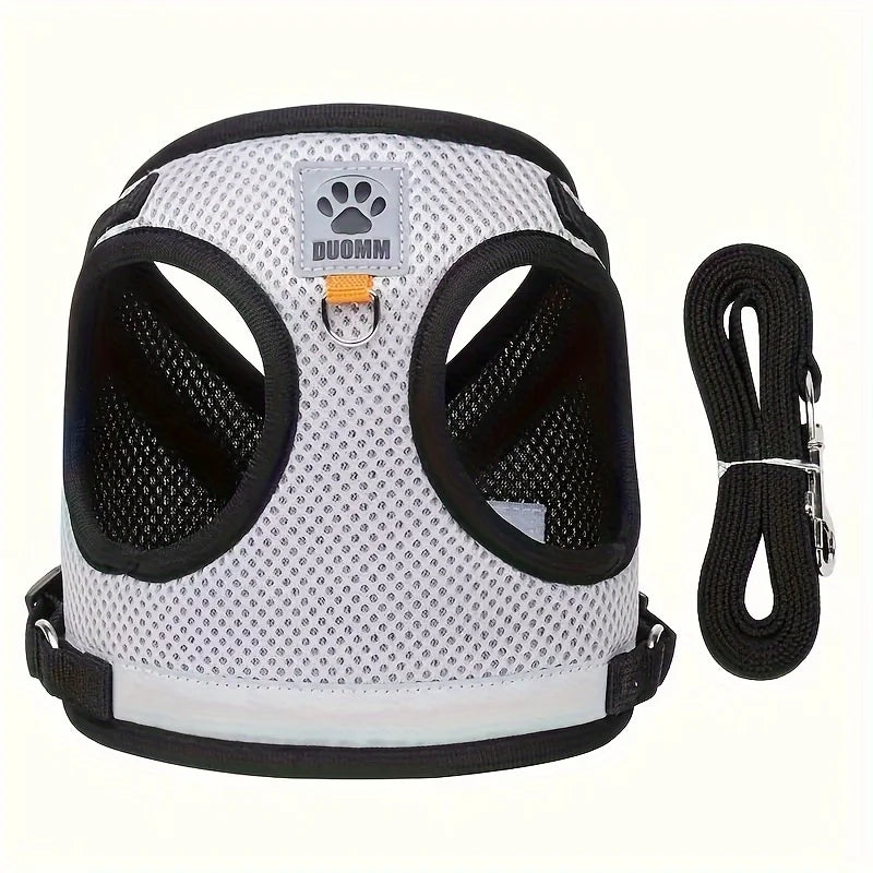 Adjustable Reflective Breathable Cat/Puppy Vests Anti-Escape Pet Leash