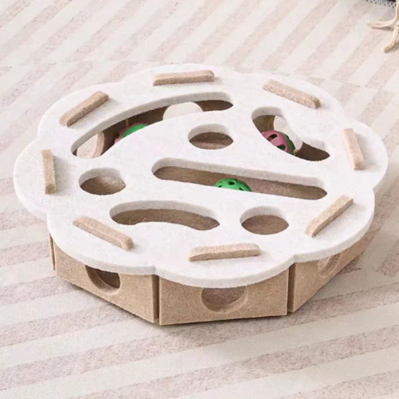 Pet Cat Puzzle Maze Holes Toys