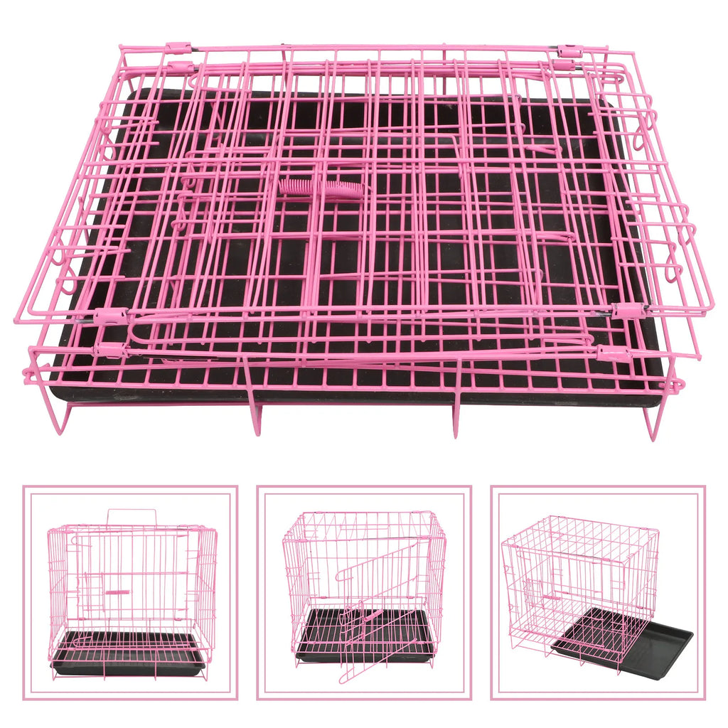 Dog Folding Kennel Indoor Crate for Dogs Durable Steel
