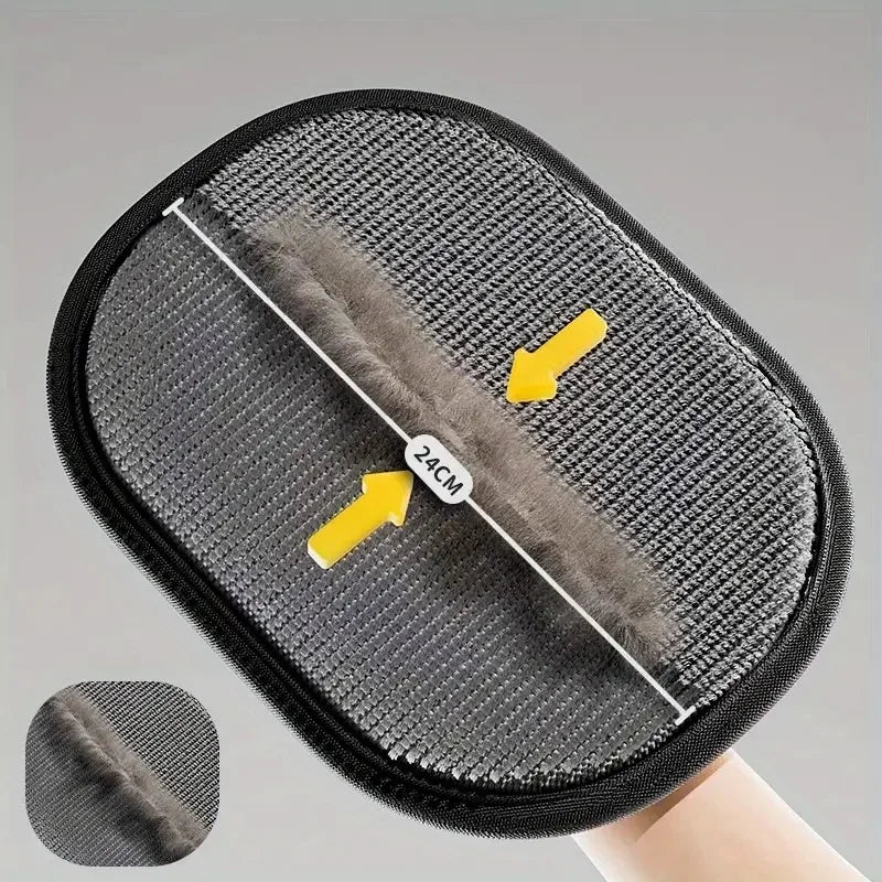 2-Pack Reusable Lint Remover Brushes & Static Electricity Glove for Pet Hair