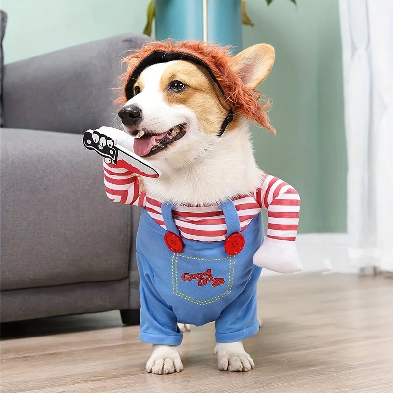 Dog Cosplay Clothes Bloody Doll