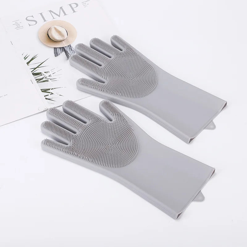 Pet bath Scrub brush Gloves