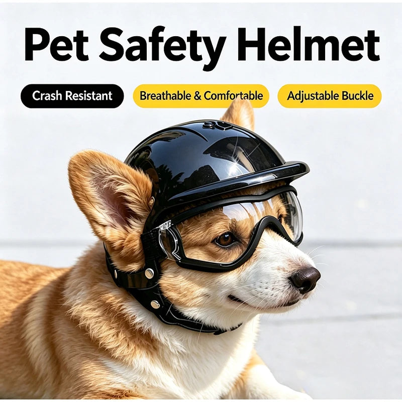 Pet Helmets Windproof Transparent Glasses Sunglasses