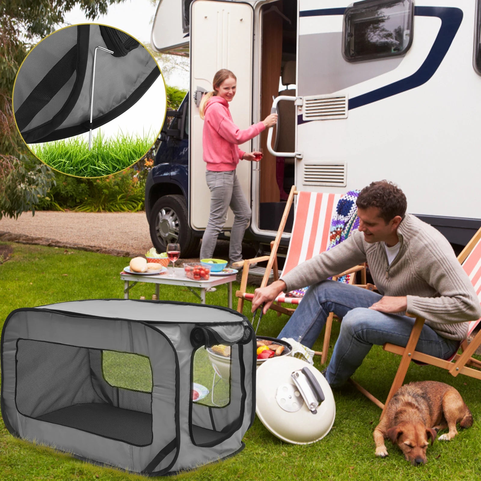 Dog/Cat Travel Crate Foldable
