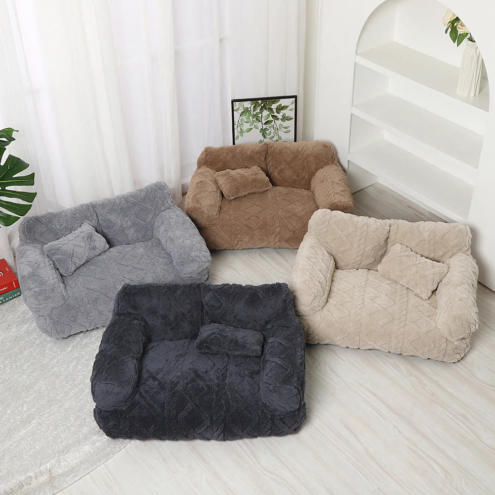 Winter Warmth Removable Washable Large Pet Bed