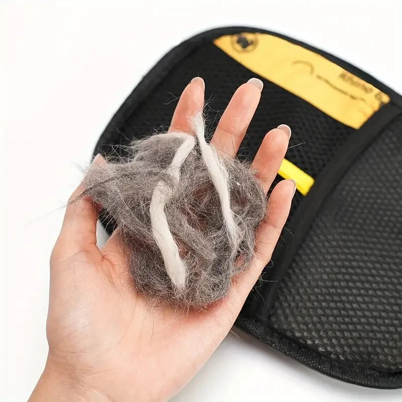 2-Pack Reusable Lint Remover Brushes & Static Electricity Glove for Pet Hair