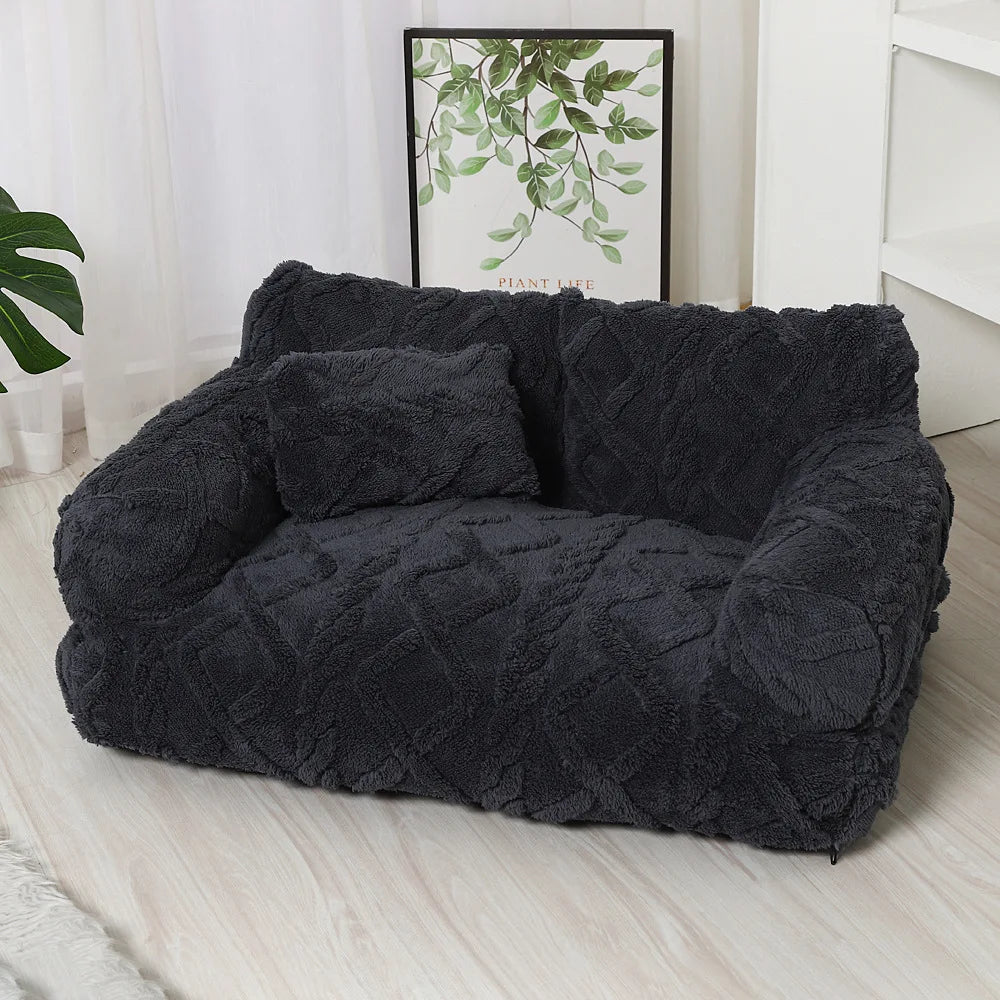 Winter Warmth Removable Washable Large Pet Bed