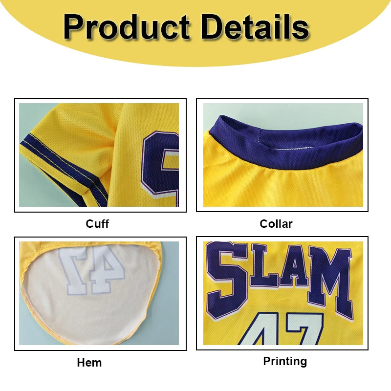 SLAM 47 Mesh Breathable Dog Basketball Clothing