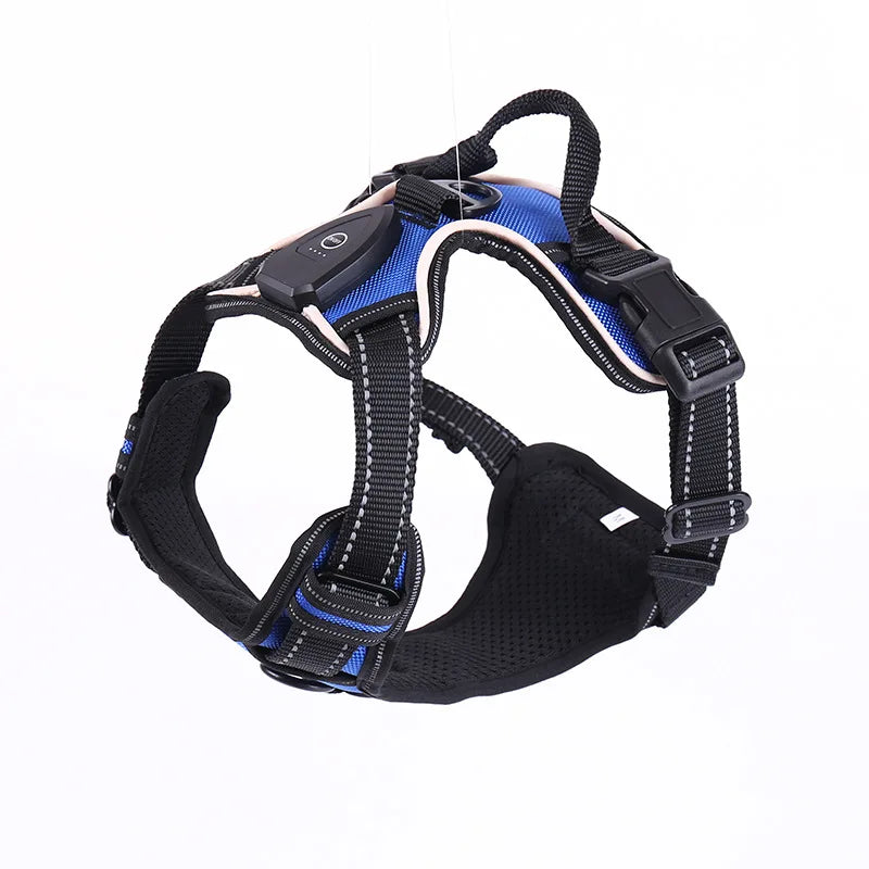 LED Glowing Luminous Dog Harness Vest with Three Light Modes Rechargeable
