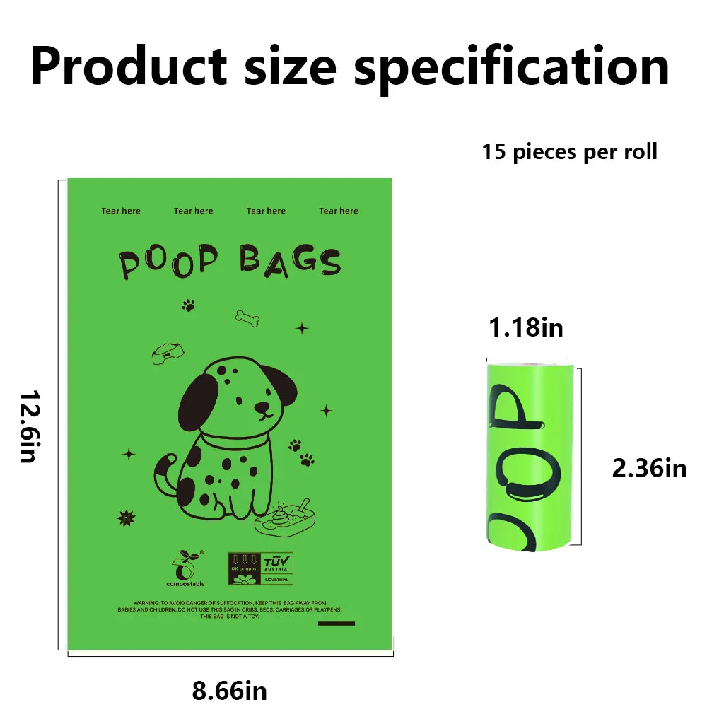 Biodegradable dog poop bag