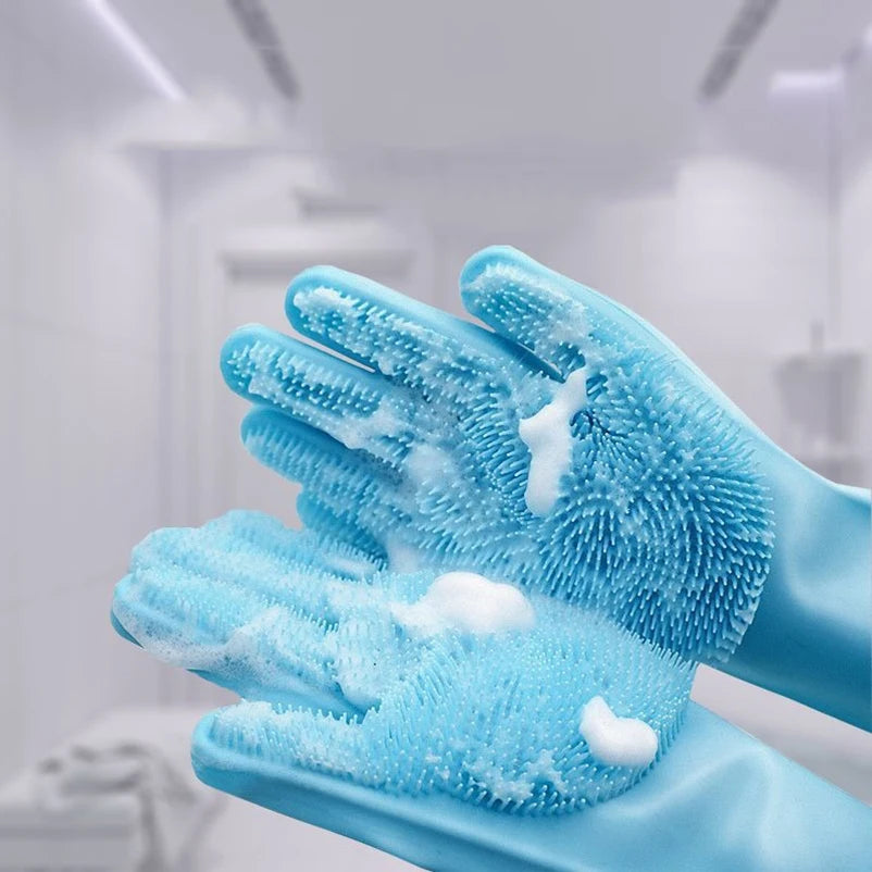 Pet bath Scrub brush Gloves
