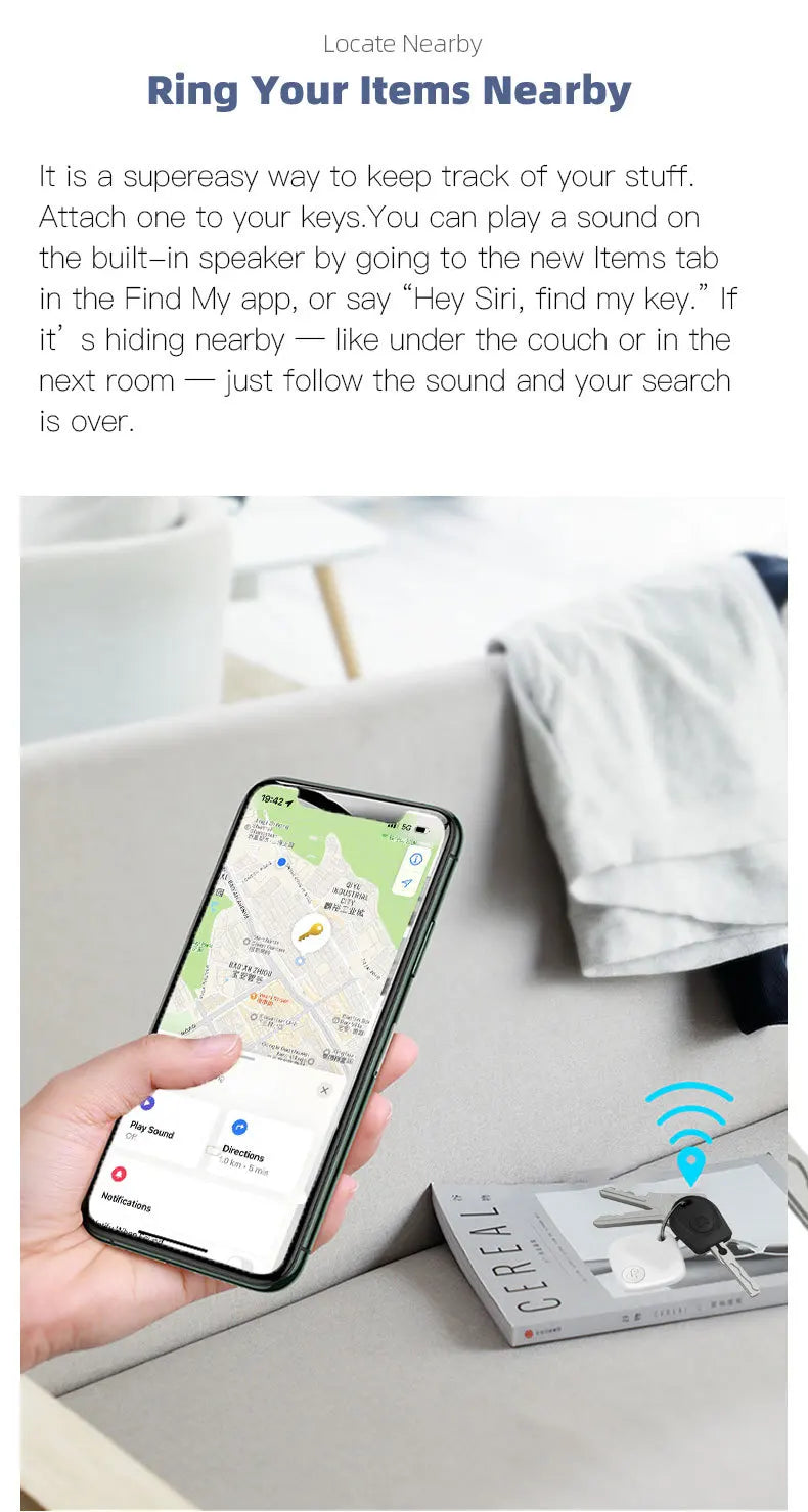 Bluetooth Mini Tracking Device for Apple Find My APP Smart Tag