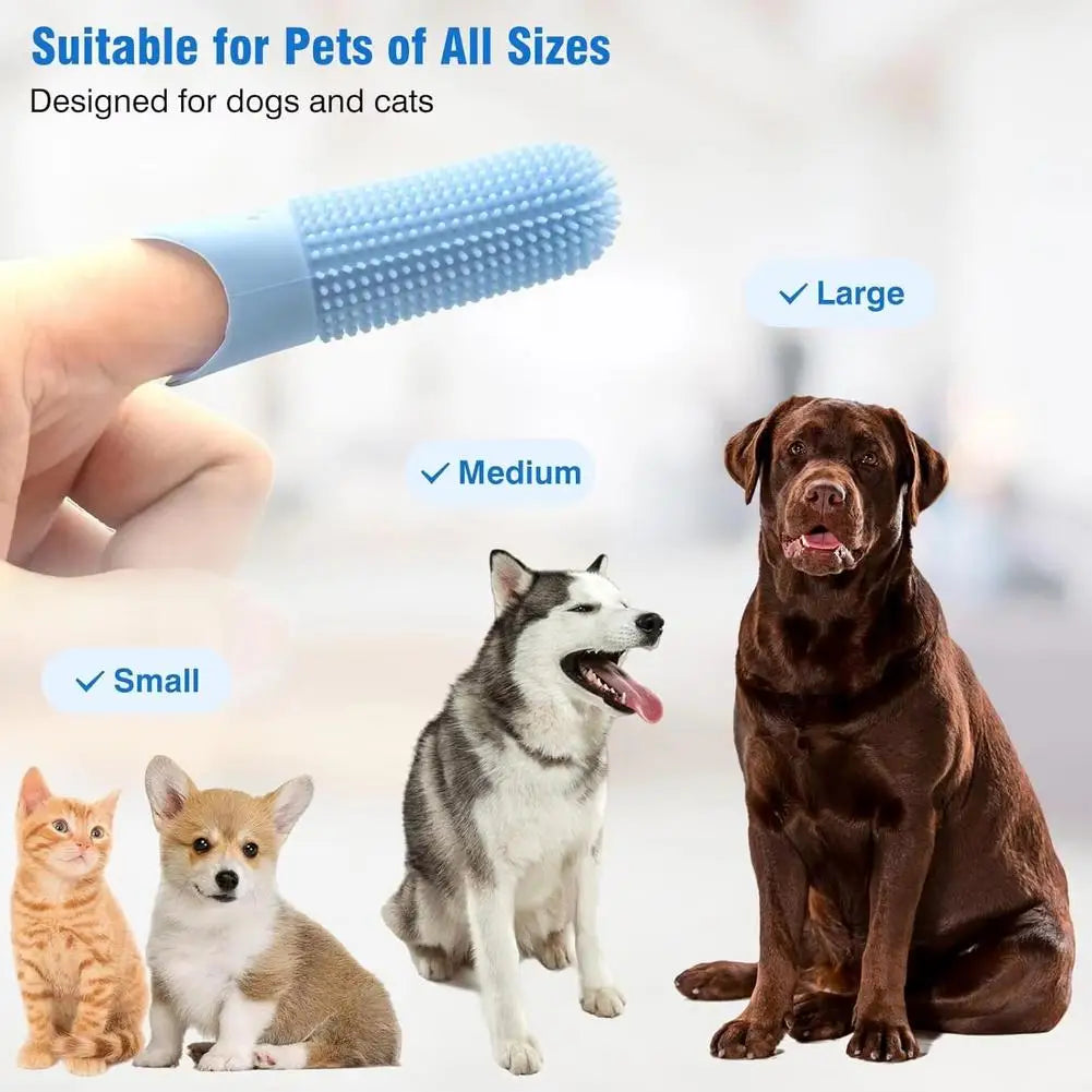 360° Finger Dog Toothbrush Silicone