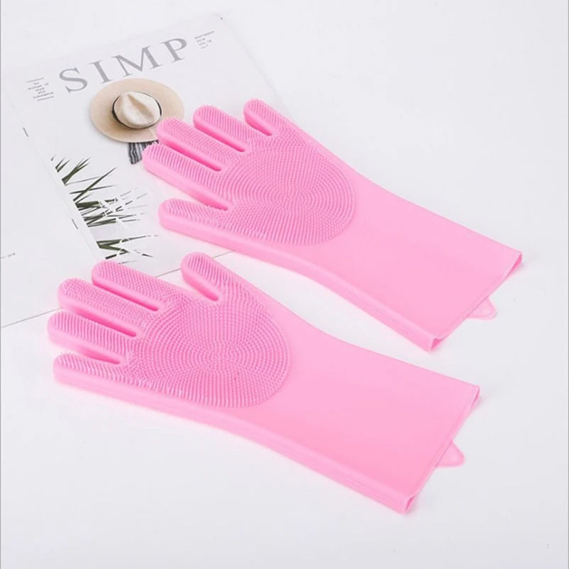 Pet bath Scrub brush Gloves