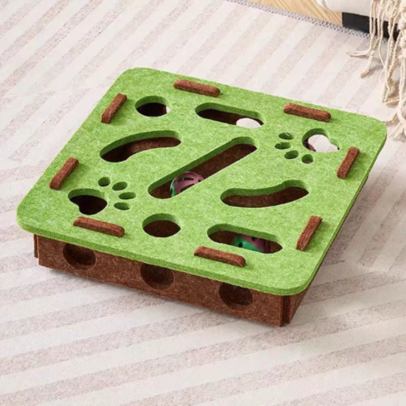 Pet Cat Puzzle Maze Holes Toys