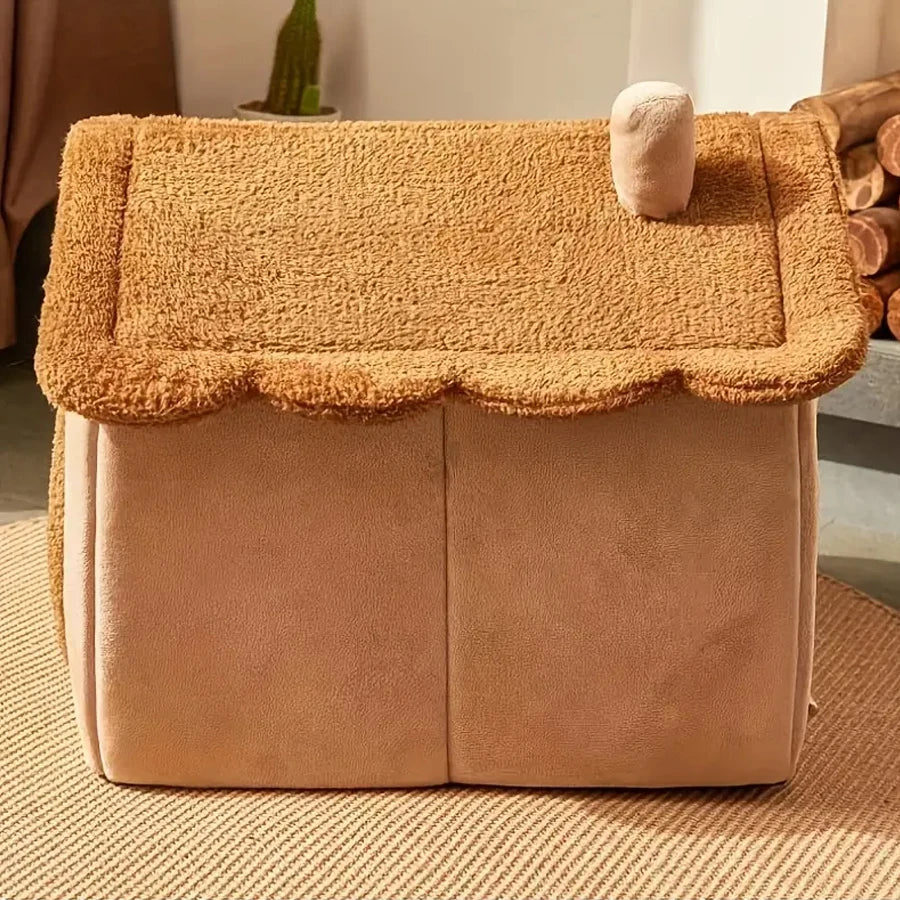Foldable Pet House Removable Washable for Extra Small Dogs and Small and Medium Cats