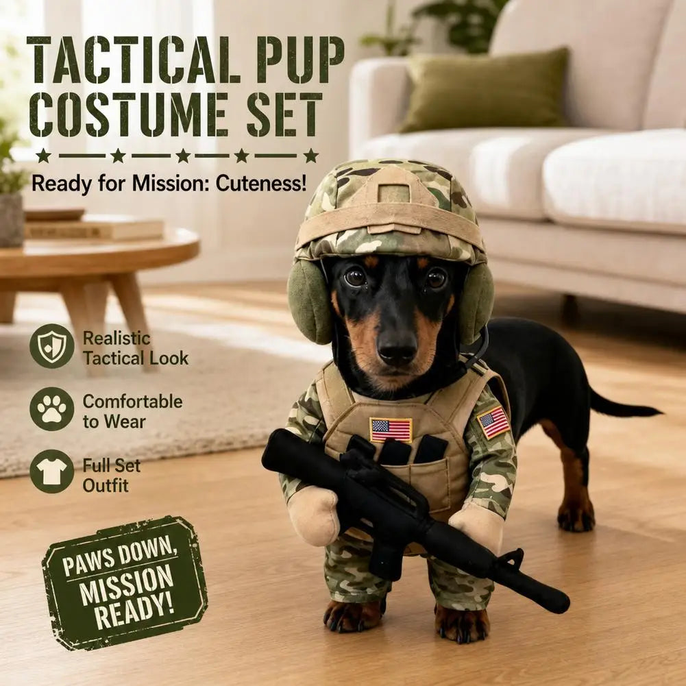 Dog Supplies Pet Soldier Costume for Small Dogs