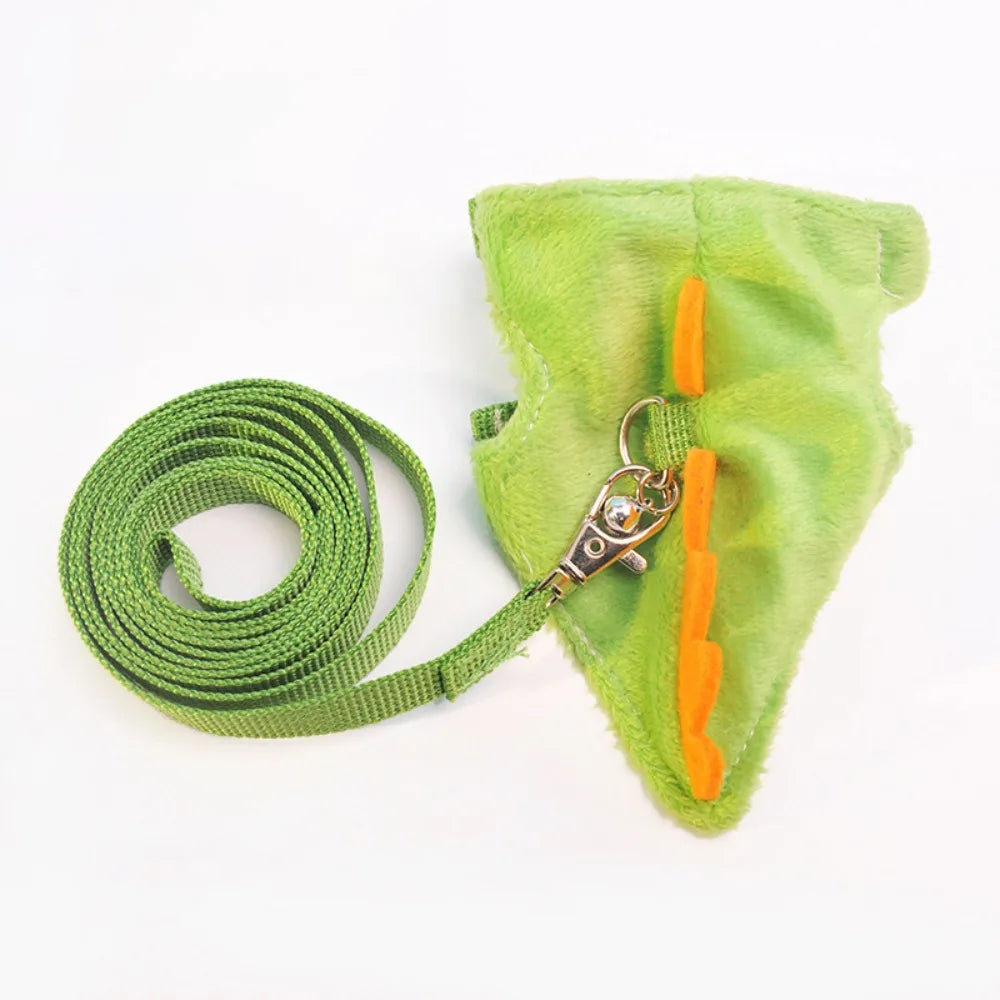 Soft Cartoon Ferret Vest Harness Adjustable Flannel Hamster