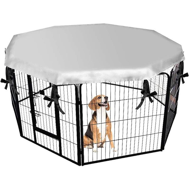 Dog Playpen Oxford Cloth Top Cover Universal Fits 24 Crate for Outdoors Indoors High Quality