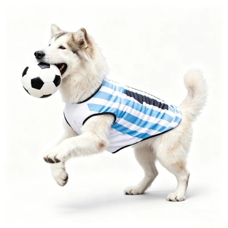 2026 Soccer Cat Dog Football Breathable Mesh Jersey