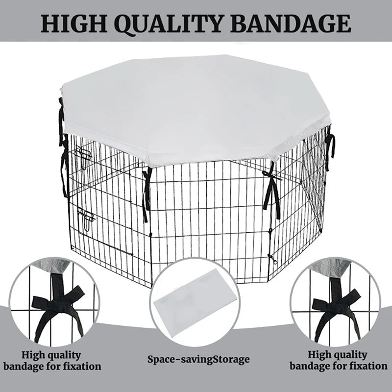 Dog Playpen Oxford Cloth Top Cover Universal Fits 24 Crate for Outdoors Indoors High Quality
