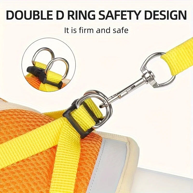 Adjustable Reflective Breathable Cat/Puppy Vests Anti-Escape Pet Leash