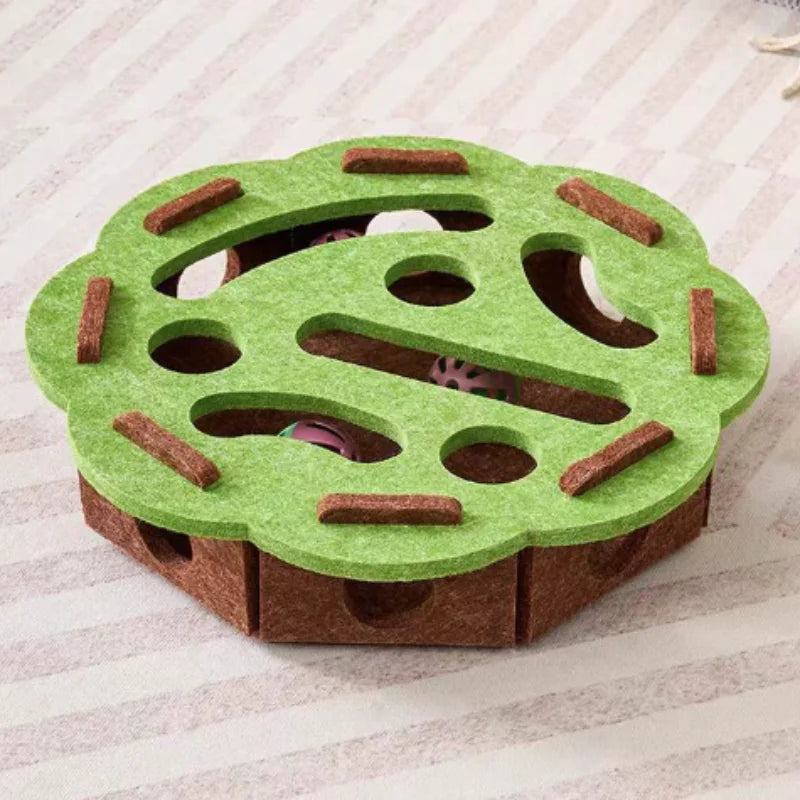 Pet Cat Puzzle Maze Holes Toys