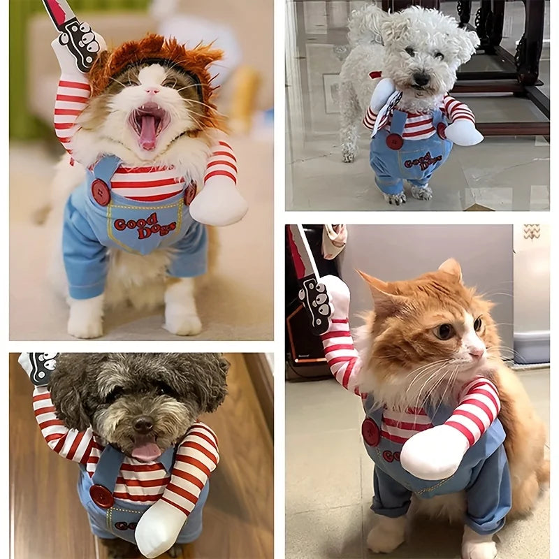 Dog Cosplay Clothes Bloody Doll