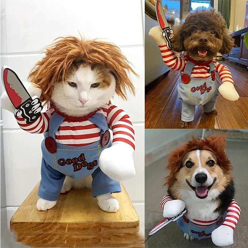 Dog Cosplay Clothes Bloody Doll