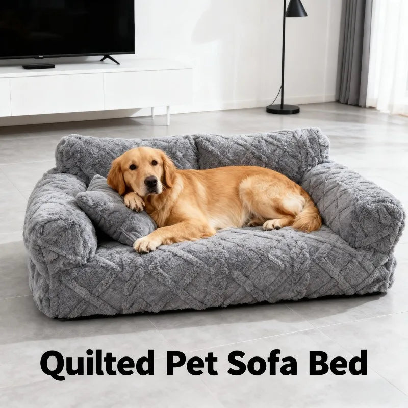 Winter Warmth Removable Washable Large Pet Bed