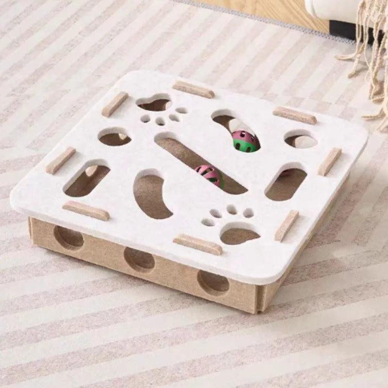 Pet Cat Puzzle Maze Holes Toys