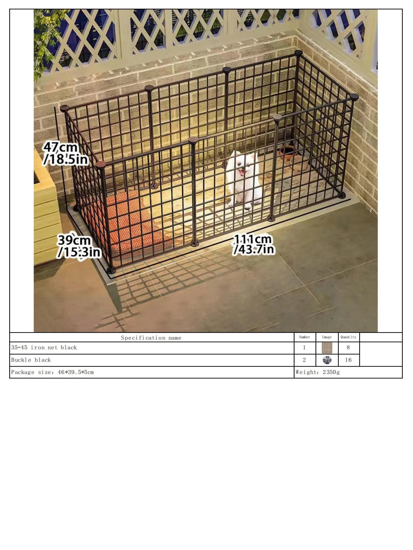 Dog Fence Type Home Indoor Pet Fence for Small Size Dogs
