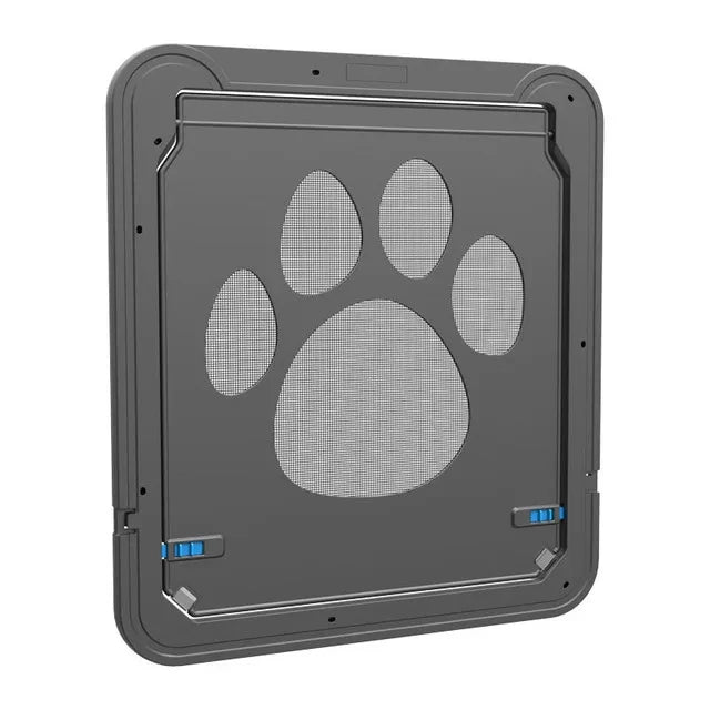 Pet Gate Cat Door Safe Lockable Magnetic Screen Outdoor for Dogs and  Cats